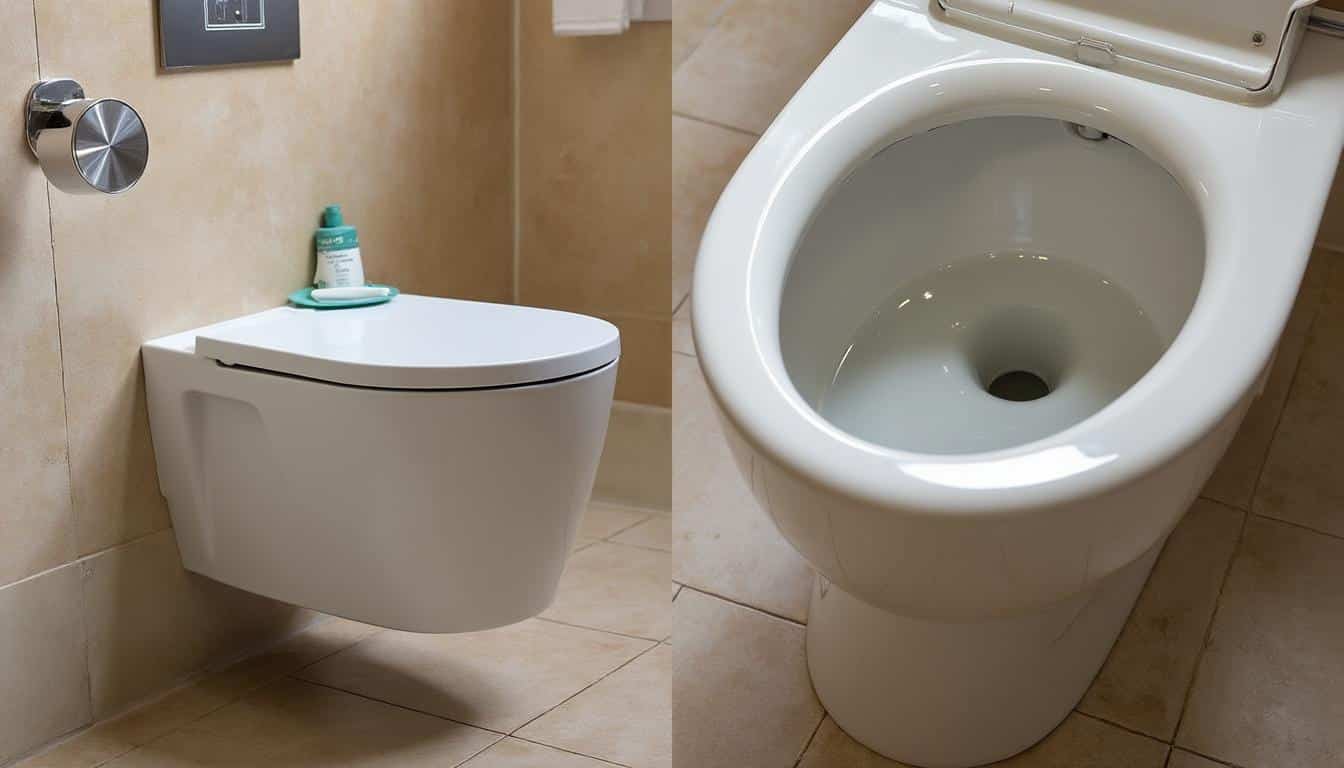 Illustration: Les avantages et inconvénients d’un WC sans bride