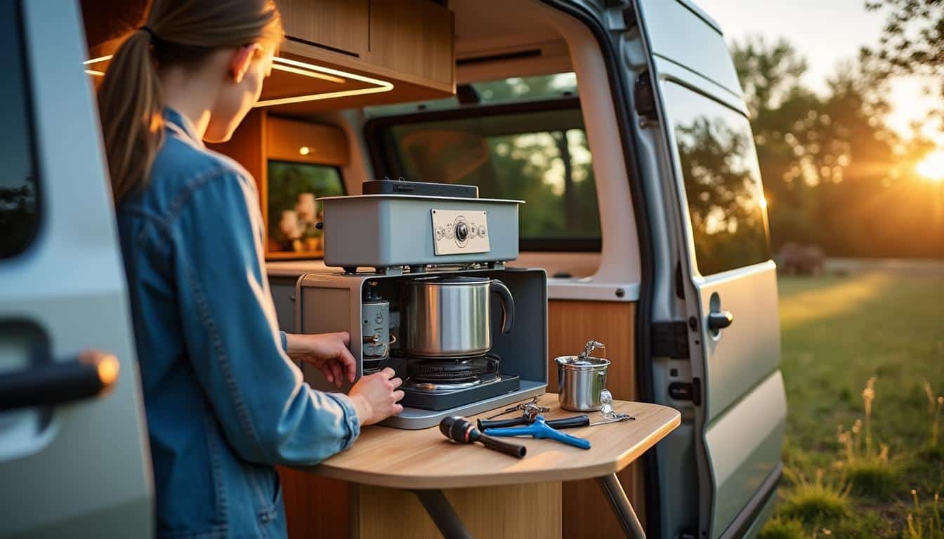 Illustration: Définition et rôle du chauffe-eau dans un camping-car