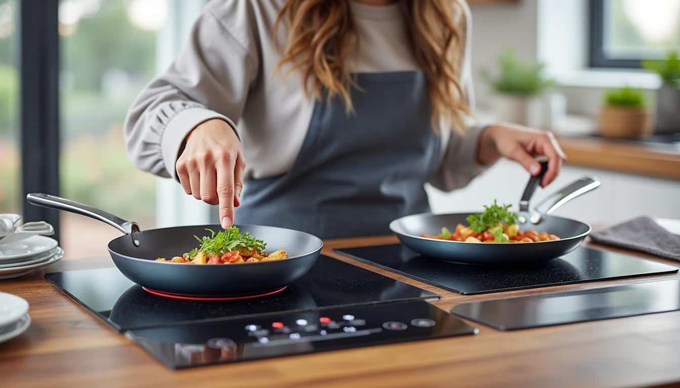 Illustration: Différencier une plaque à induction d’une plaque vitrocéramique à l’œil nu