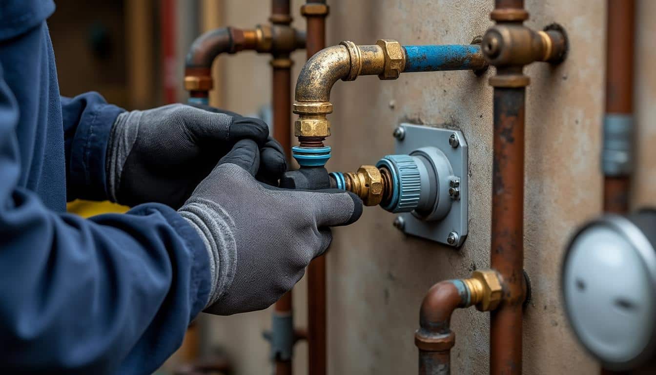 Illustration: Fonctionnement du disconnecteur de chaudière et principe hydraulique