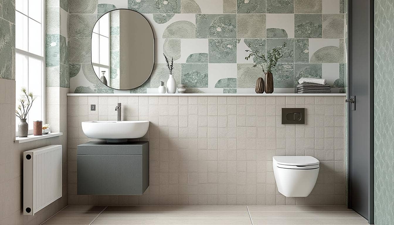 Illustration: Définition et spécificités du papier peint pour les WC