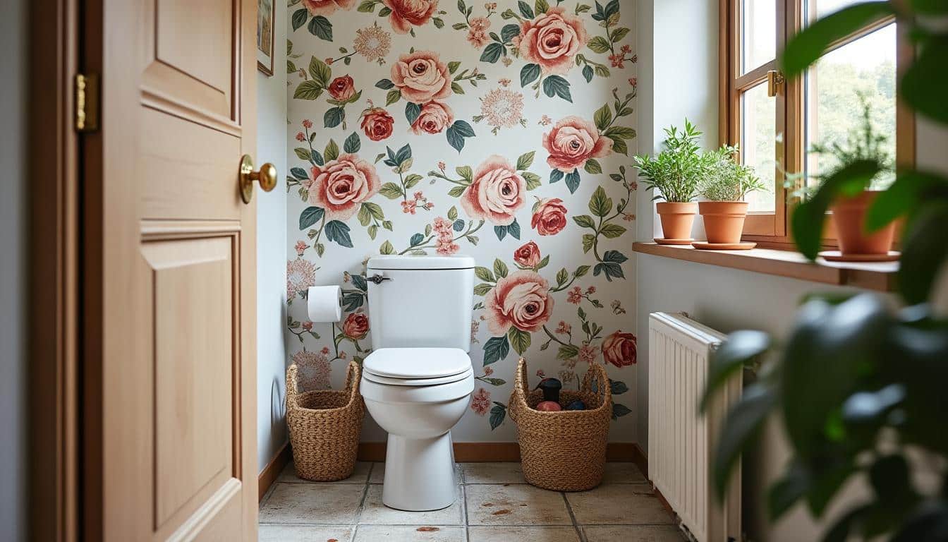 Illustration: Les avantages du papier peint dans les toilettes
