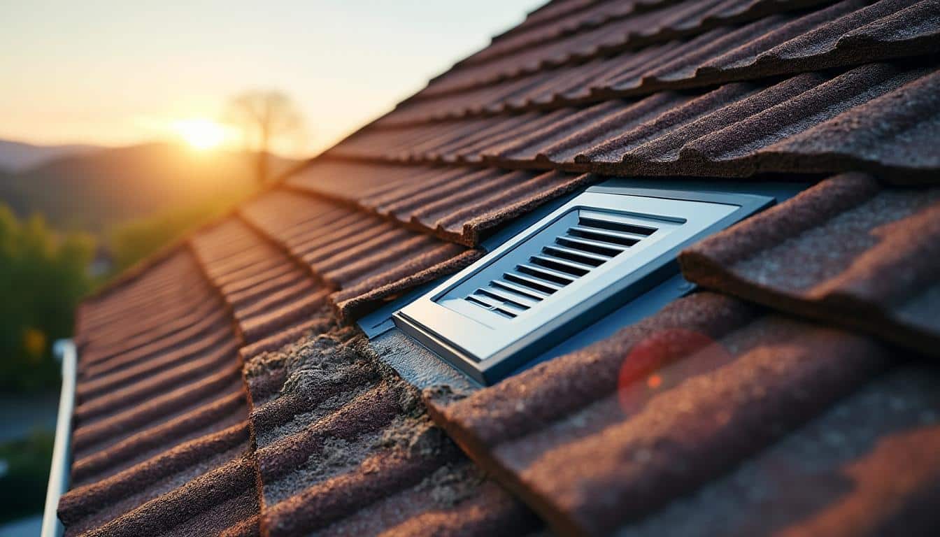 Illustration: Définition et rôle de la sortie de VMC en toiture de tuile