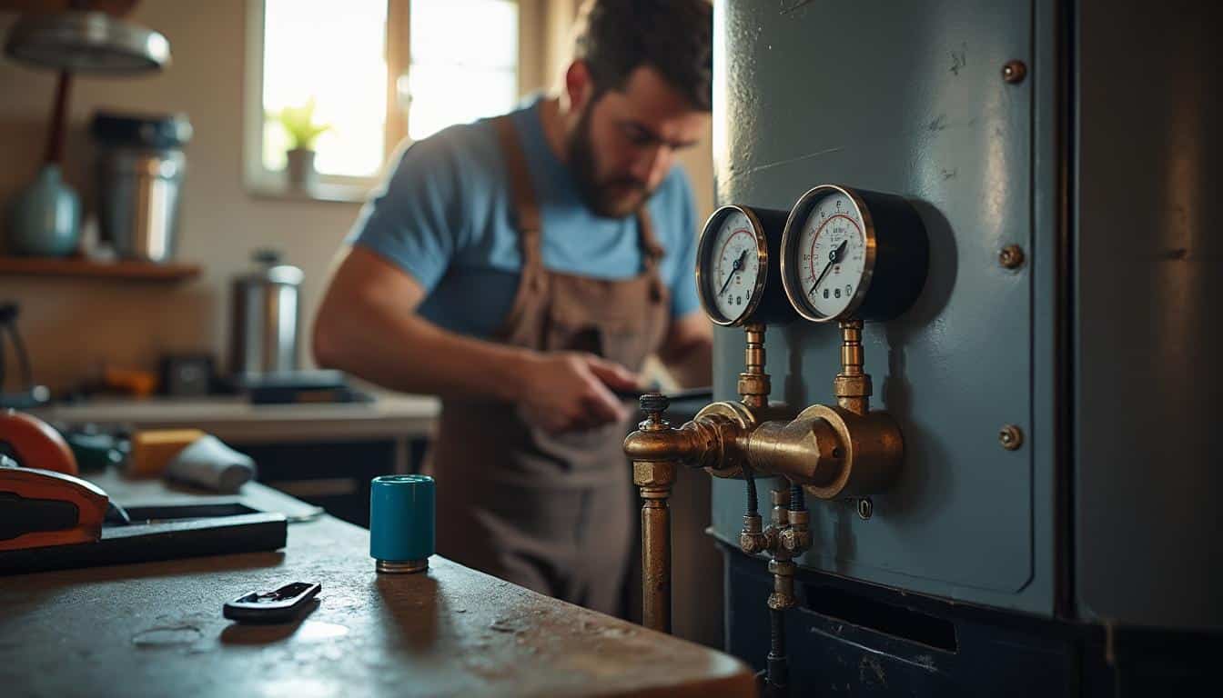 Illustration: Fonctionnement du vase d’expansion pour chauffe-eau