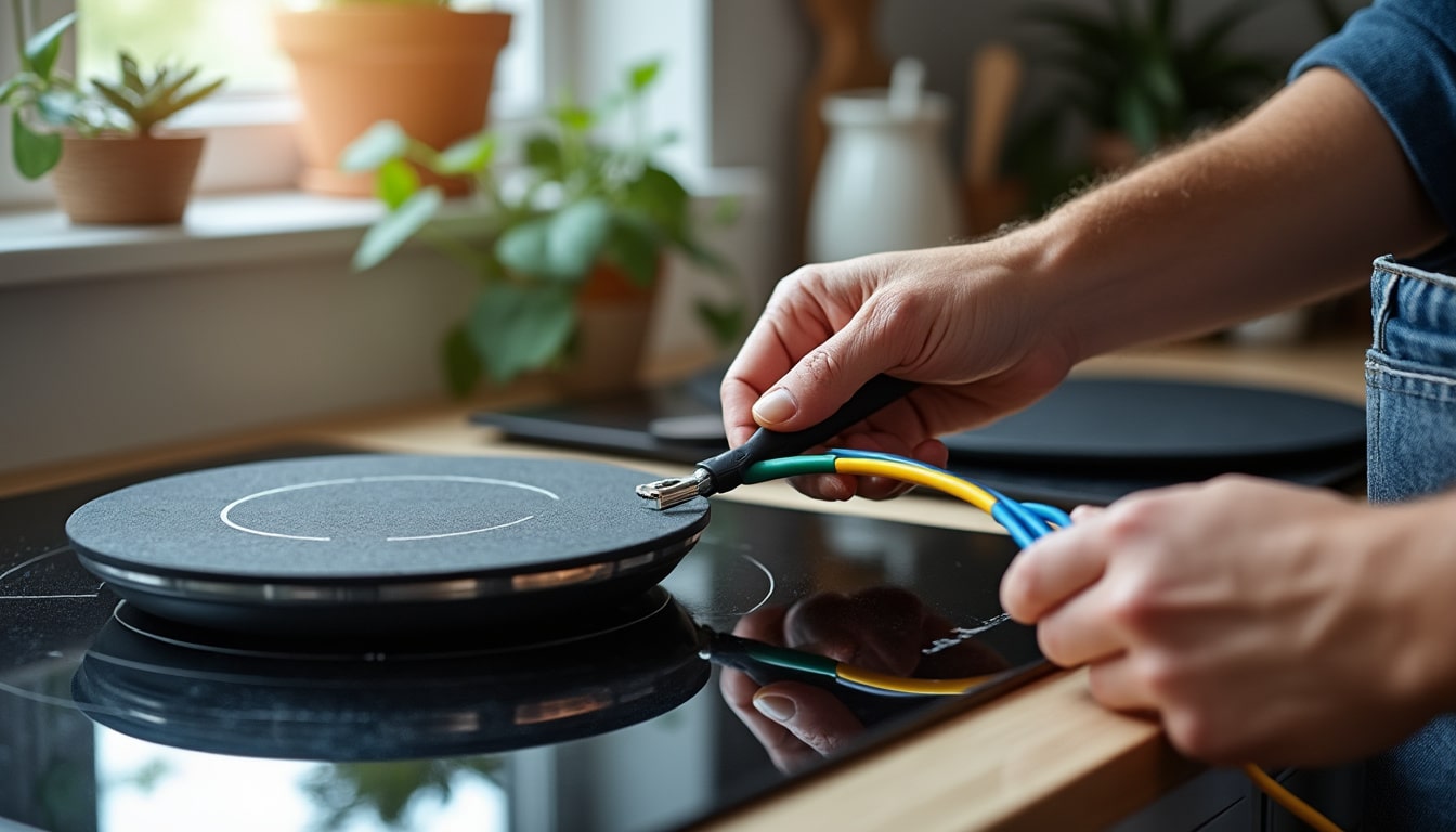 Branchement d’une plaque à induction à 3 fils : guide complet et sécurité