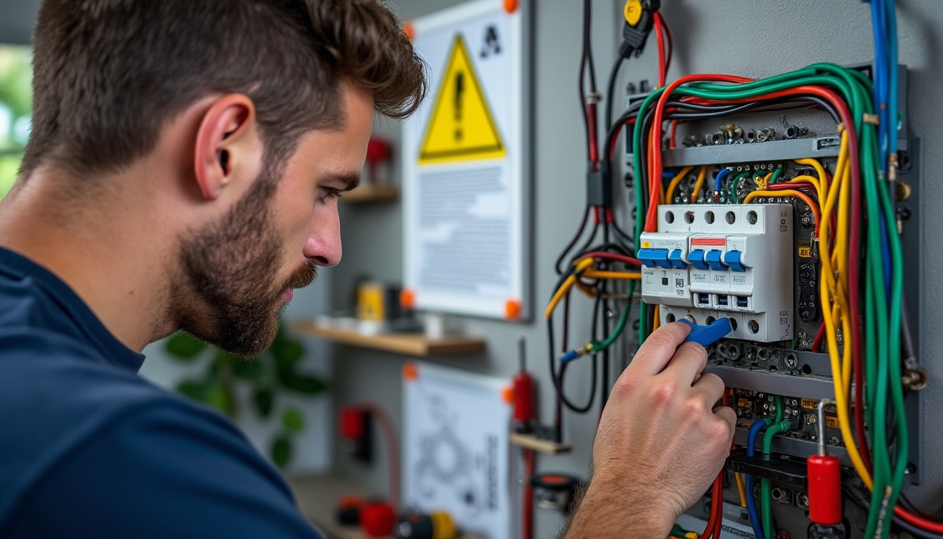 Illustration: Les normes électriques à respecter pour un disjoncteur de VMC