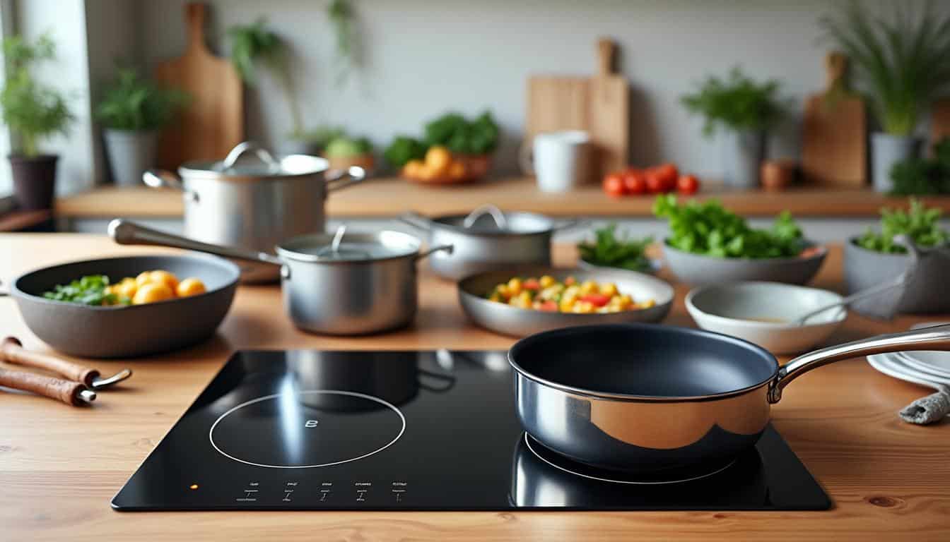 Illustration: Compatibilité des casseroles avec la plaque à induction : matériaux et caractéristiques à connaître