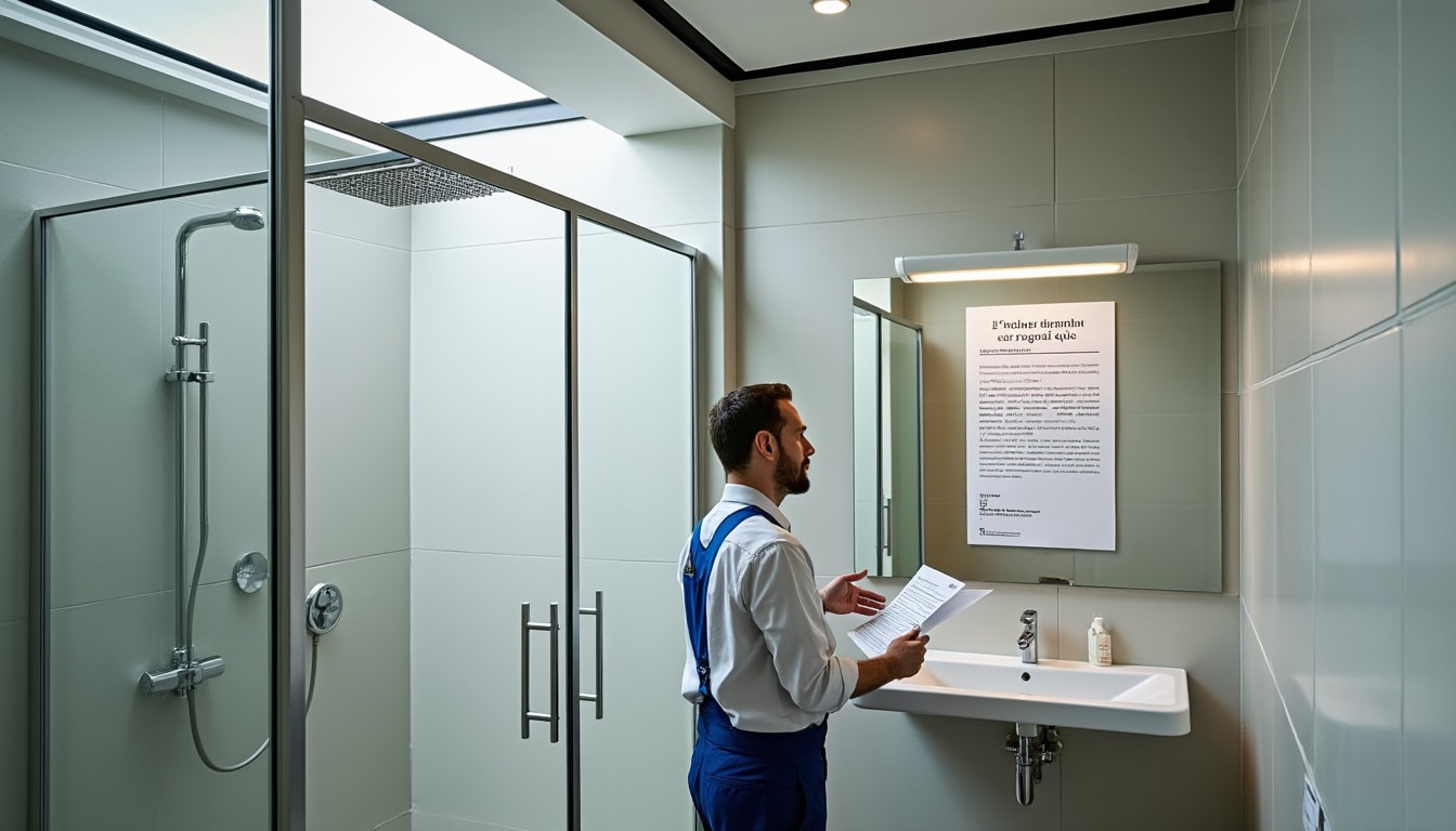 Illustration: Les obligations légales et les normes pour la VMC dans une salle de bain