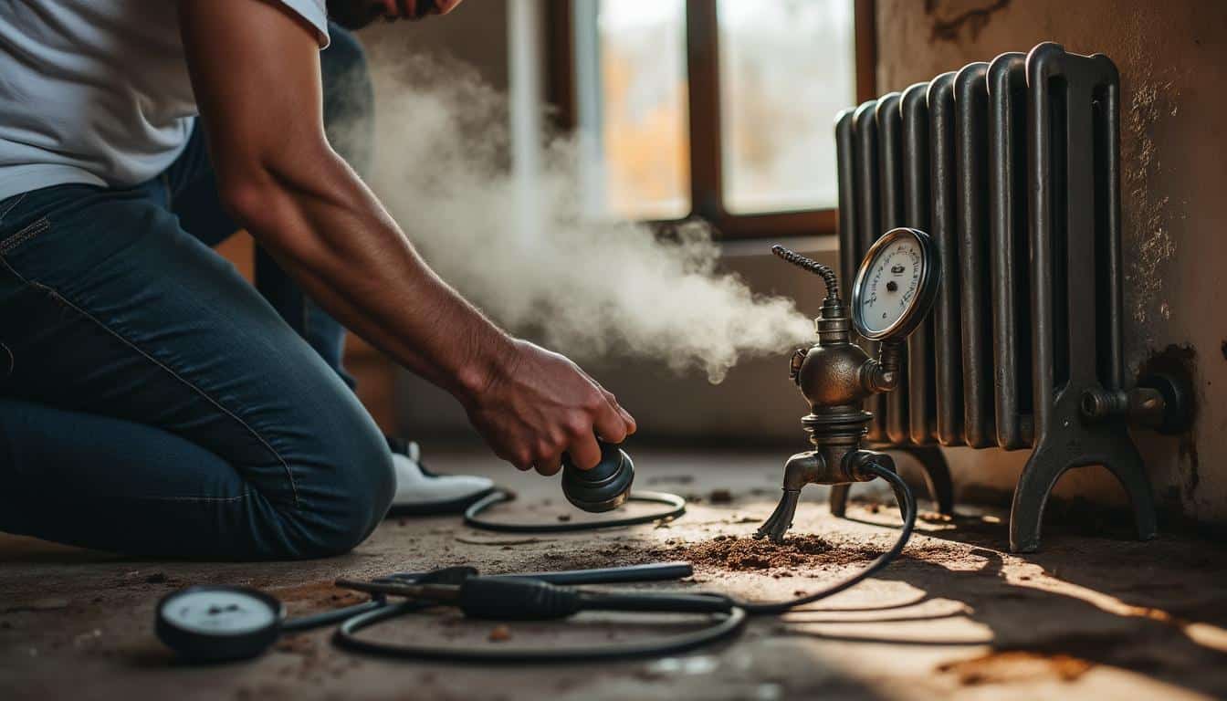 Illustration: Comprendre la pression irrégulière et la méthode de purge des radiateurs