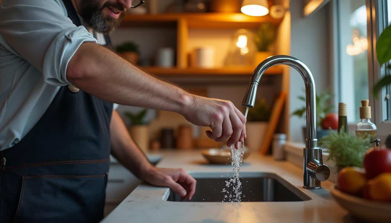 Illustration: Comprendre la pression irrégulière au robinet de la cuisine le soir : comment l’identifier et pourquoi cela arrive-t-il ?