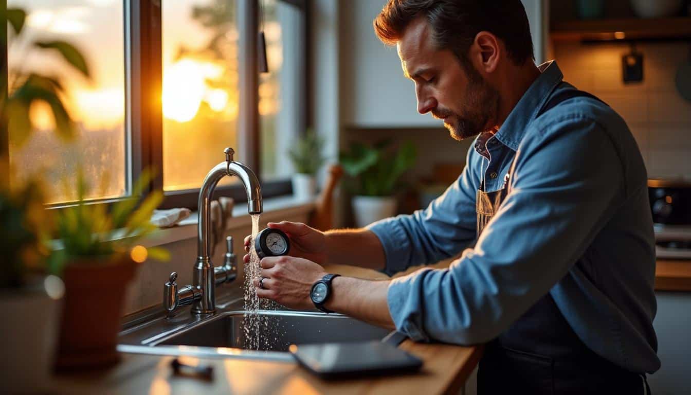Illustration: Diagnostiquer une pression irrégulière au robinet de la cuisine le soir : étapes et outils pratiques