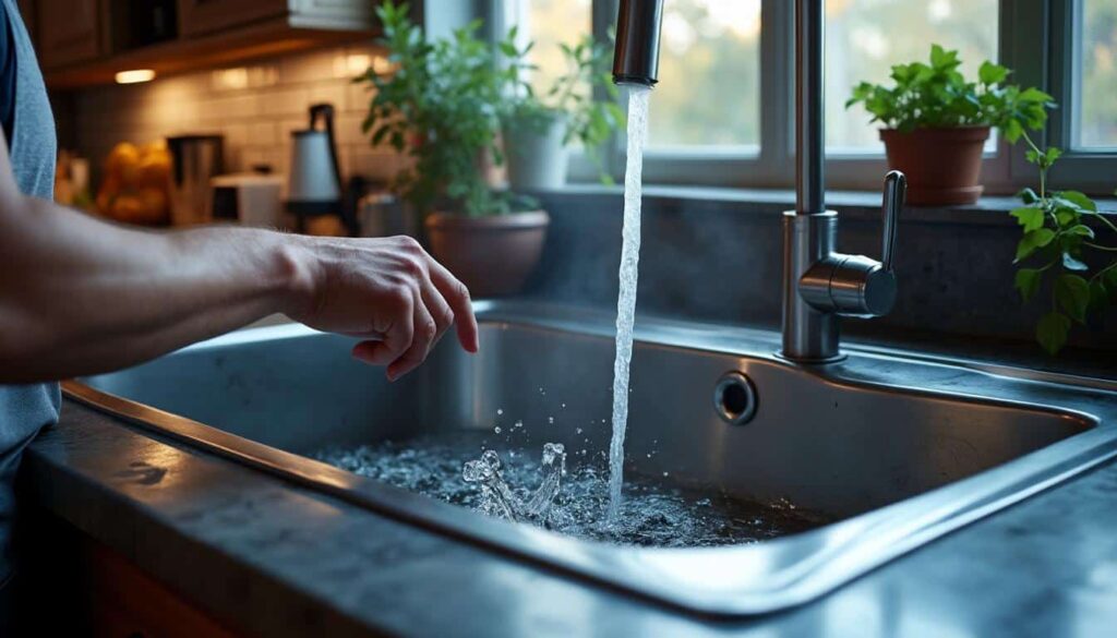 Pression irrégulière du robinet de cuisine le soir : causes et solutions