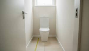 Quelle largeur prévoir pour des WC confortables ?